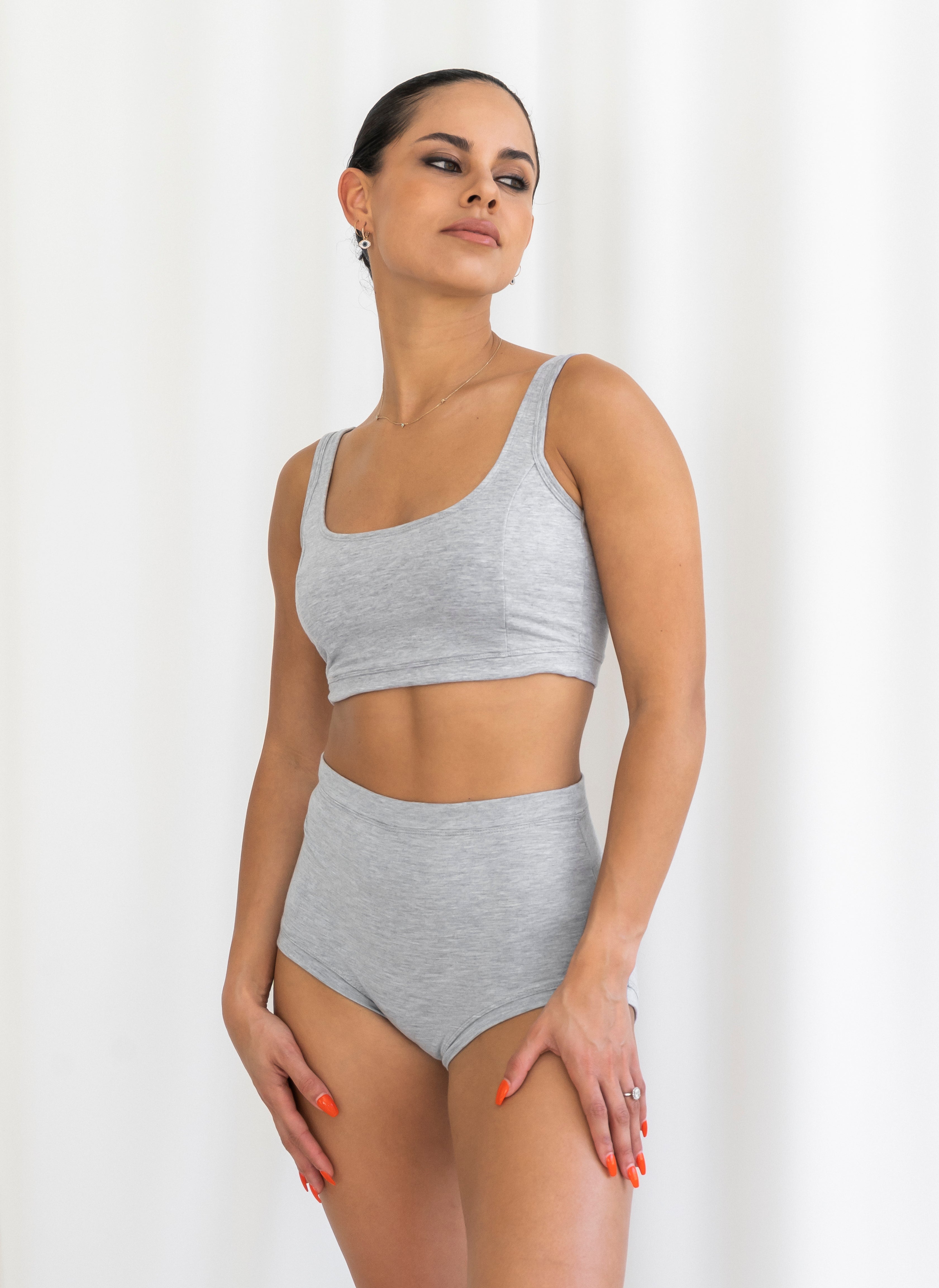 Aurique Women's Light Support Mesh Sports Bra (grey Heather) EU M Grey Size  for sale online